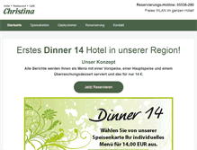 Tablet Screenshot of hotel-christina.com